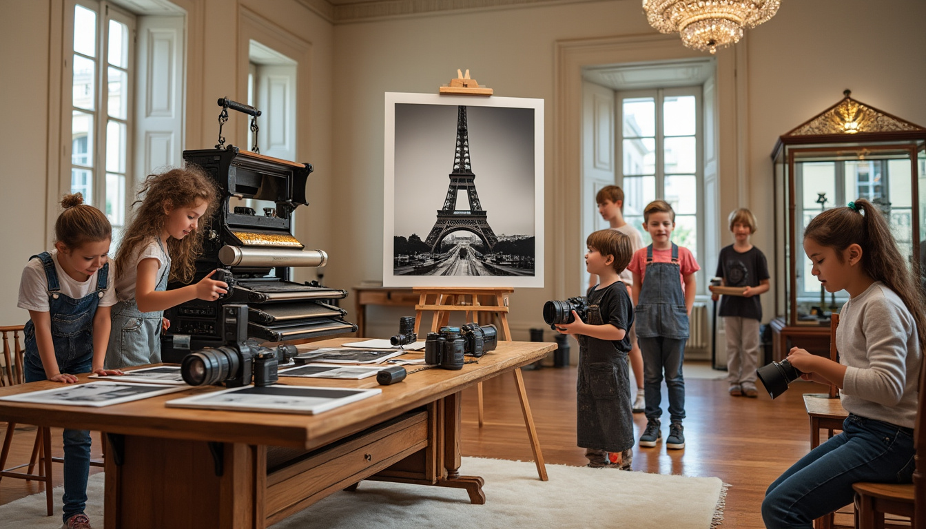 Cinq activités à Paris et ses environs pour initier les enfants à la photographie 7 découvrez cinq activités passionnantes à paris et aux alentours qui permettront d'initier vos enfants à l'art de la photographie. des ateliers créatifs aux balades photo, offrez-leur une expérience enrichissante tout en explorant la beauté de la capitale. parfait pour stimuler leur créativité et capturer des souvenirs inoubliables!