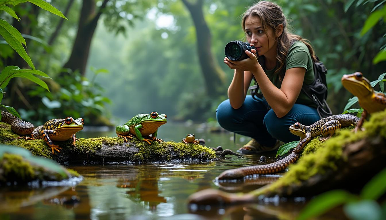 découvrez le parcours inspirant de l'herpétologue françoise serre collet, qui consacre sa vie à redonner une chance aux reptiles et amphibiens. à travers sa passion pour la photographie, plongez dans un monde fascinant où ces créatures sensibles sont mises en lumière, révélant leur importance pour la biodiversité et l'écosystème. rejoignez-nous pour explorer son engagement et ses efforts pour la conservation.