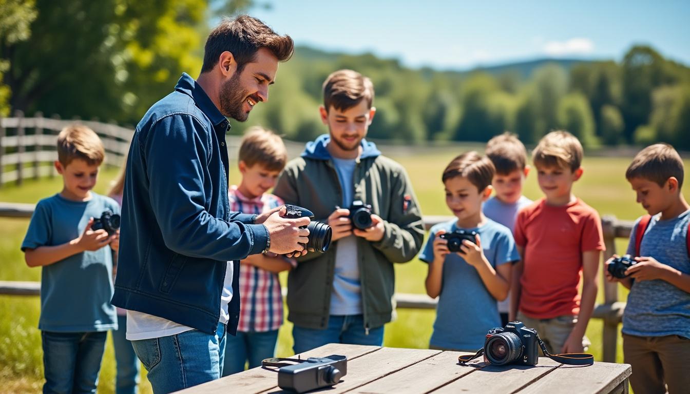 Un sous-préfet partage sa passion pour la photographie avec des enfants, redécouvrant ainsi l'art de saisir le temps 7 découvrez comment un sous-préfet transmet sa passion pour la photographie à des enfants, les initiant à l'art de capturer des instants précieux et à redécouvrir la beauté éphémère du monde qui les entoure.