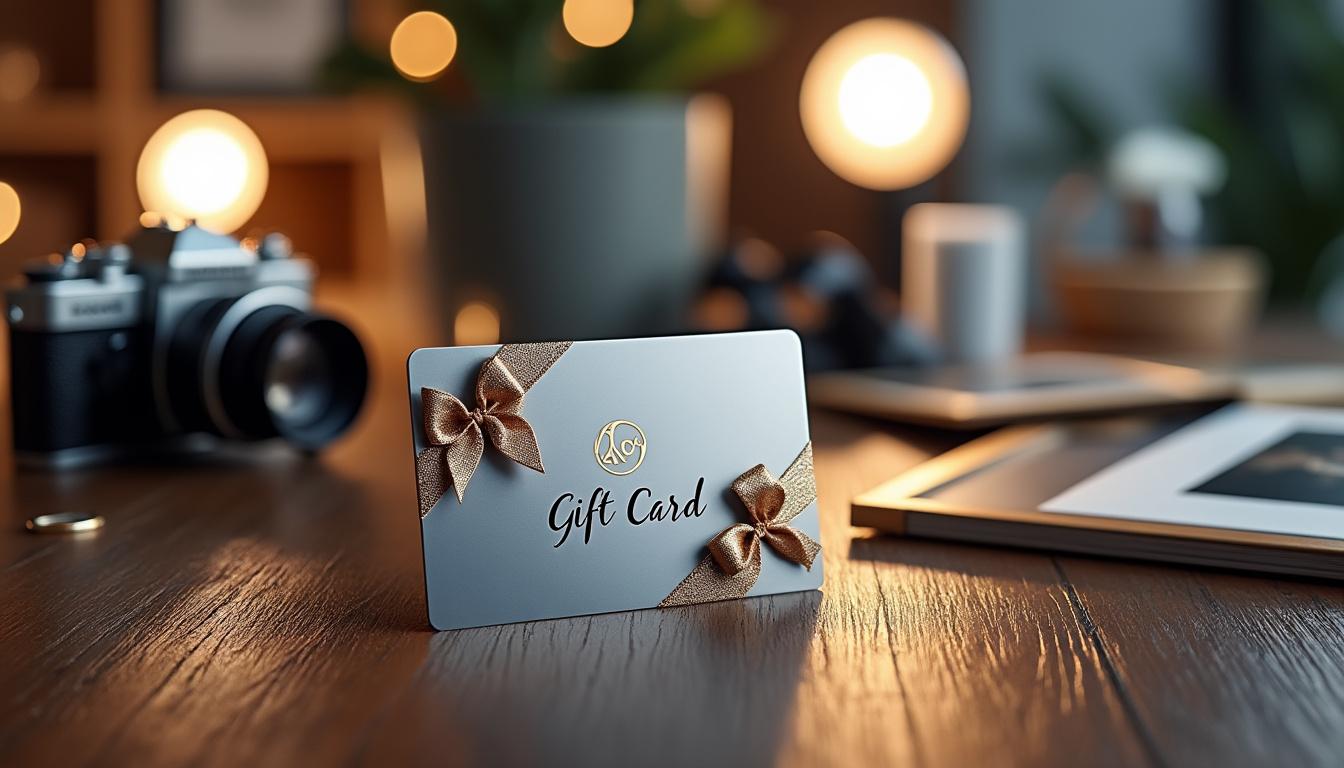Carte cadeau pour une séance photo : comment ça marche ? 1 découvrez comment fonctionne la carte cadeau pour une séance photo : offrez une expérience unique, simple à utiliser, idéale pour immortaliser de précieux souvenirs !