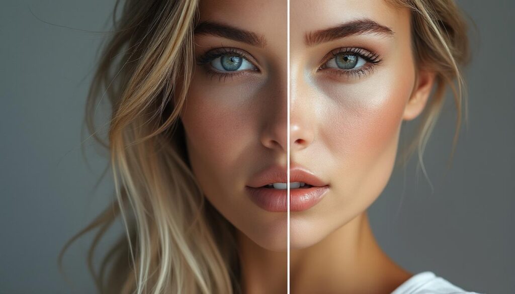 découvrez l'impact de la retouche photo à travers des exemples avant / après qui révèlent comment l'image peut être transformée.