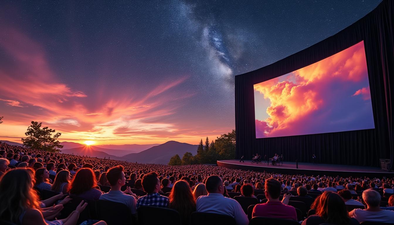 George F. Thompson Publishing et Joseph Bellows Gallery présentent : Steve Fitch et ses Screen Towers – Une immersion dans les cinémas en plein air américains 1 découvrez steve fitch et ses screen towers à travers une exposition immersive présentée par george f. thompson publishing et joseph bellows gallery, explorant l'art des cinémas en plein air américains.