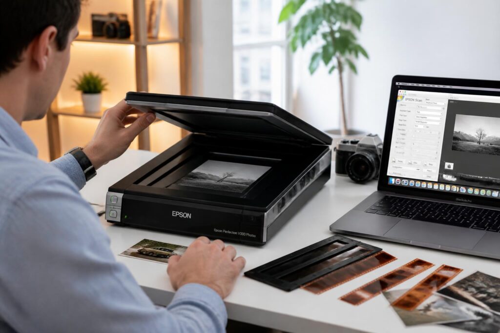 découvrez comment choisir et utiliser efficacement le scanner photo epson v300 en 2026 pour numériser vos photos avec qualité et facilité.