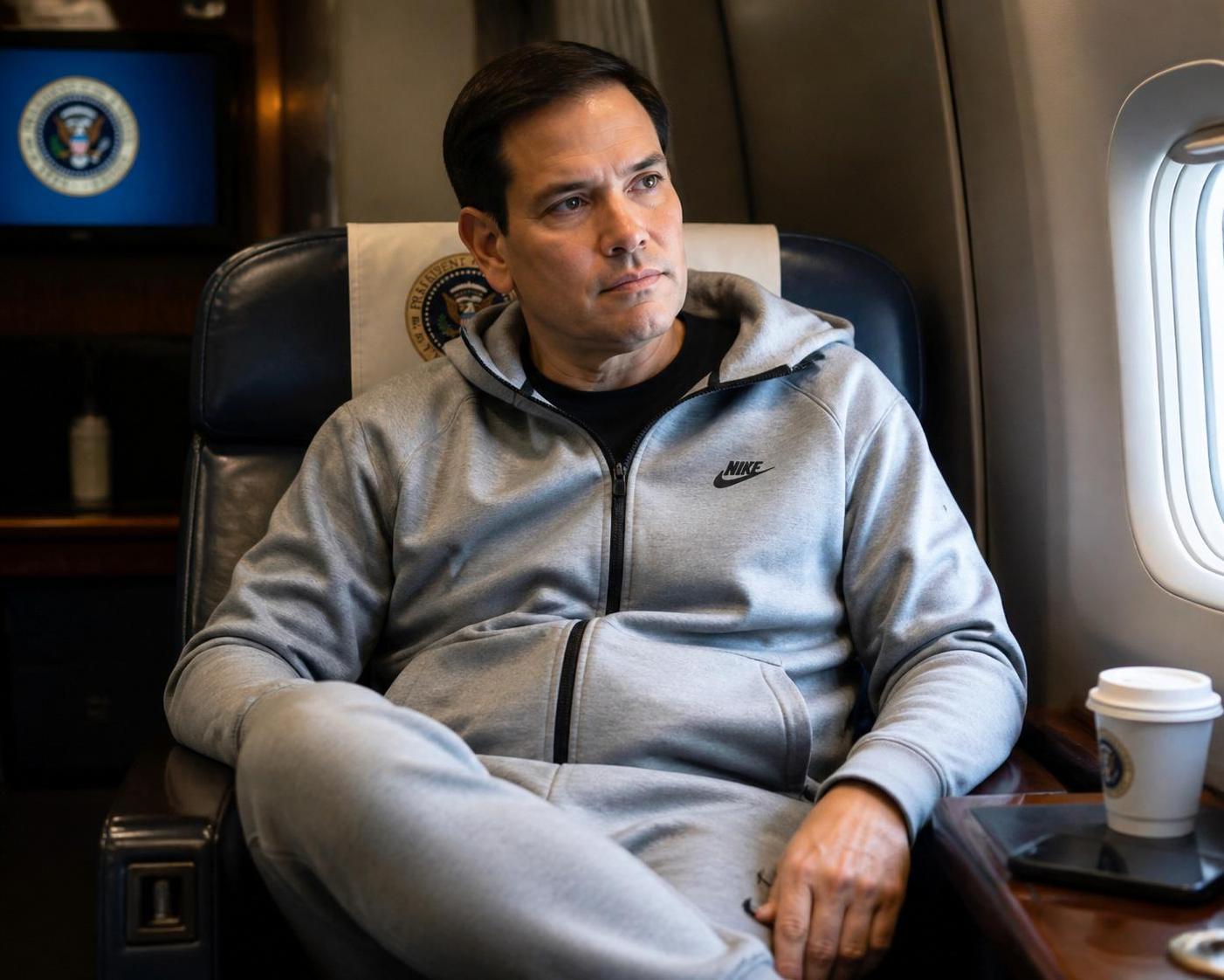 Marco Rubio dément avoir emprunté le style du survêtement gris de Nicolas : 'C'est lui qui m'a copié 6 marco rubio dément avoir copié le style du survêtement gris de nicolas et affirme que c'est ce dernier qui l'a imité.