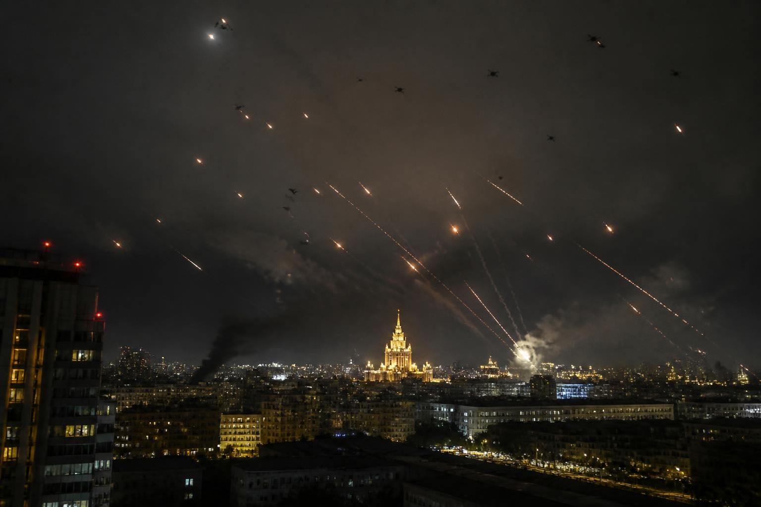 Conflit en Ukraine : Plus de 430 drones ukrainiens déployés vers Moscou en prélude au sommet crucial 7 découvrez comment plus de 430 drones ukrainiens ont été déployés en direction de moscou avant un sommet crucial, intensifiant ainsi le conflit en ukraine.