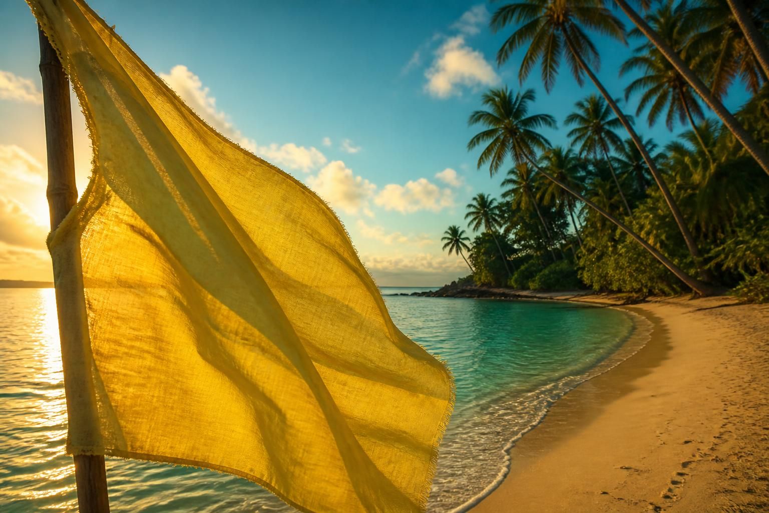 découvrez «île brésil» de vincent catala, une œuvre captivante où un drapeau jaune révèle une histoire inattendue et dévoile son envers mystérieux.