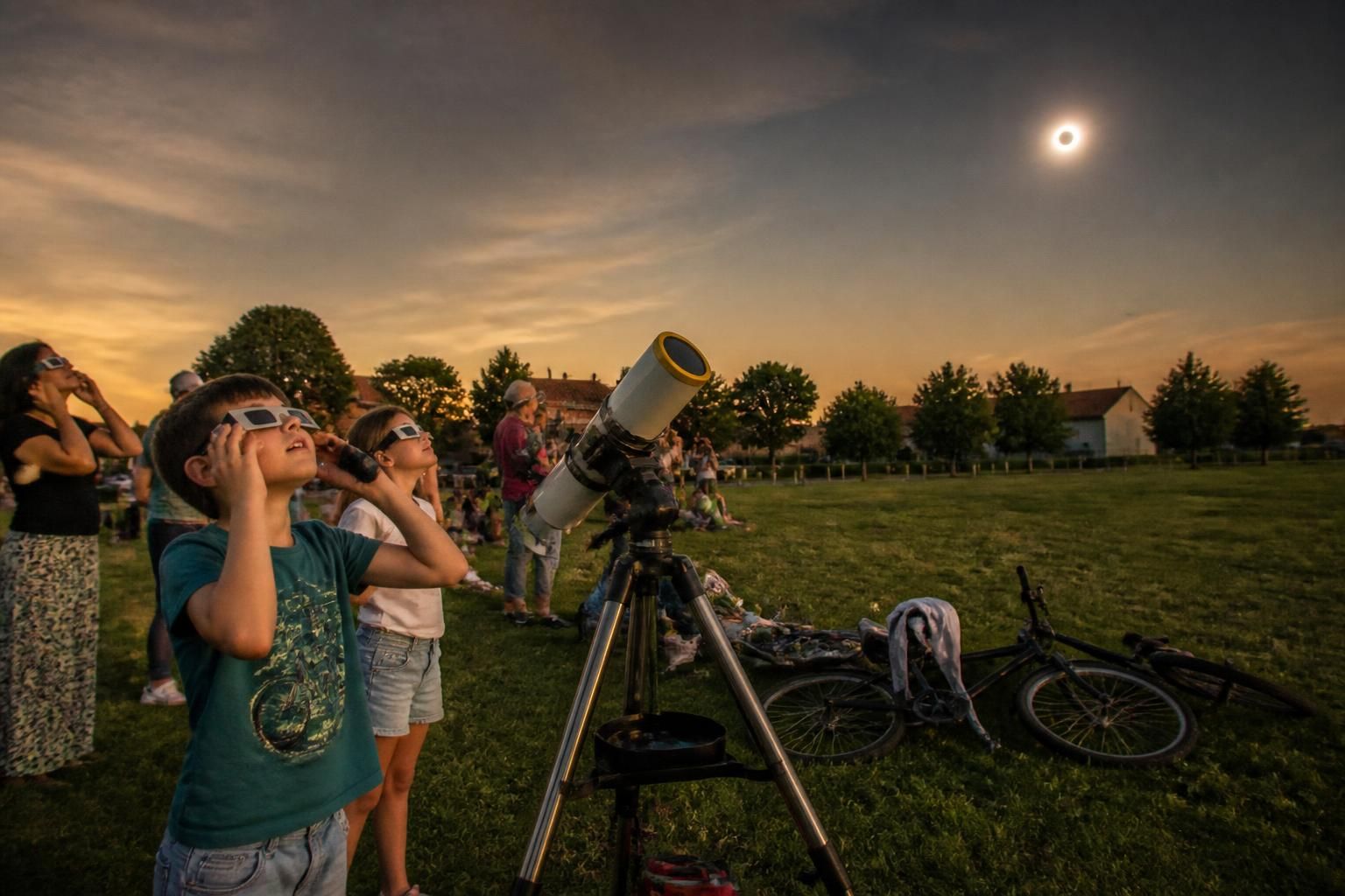 à plaisance-du-touch, des passionnés d’astronomie captivent l’éclipse solaire et partagent leur émerveillement à travers des moments uniques et magiques.