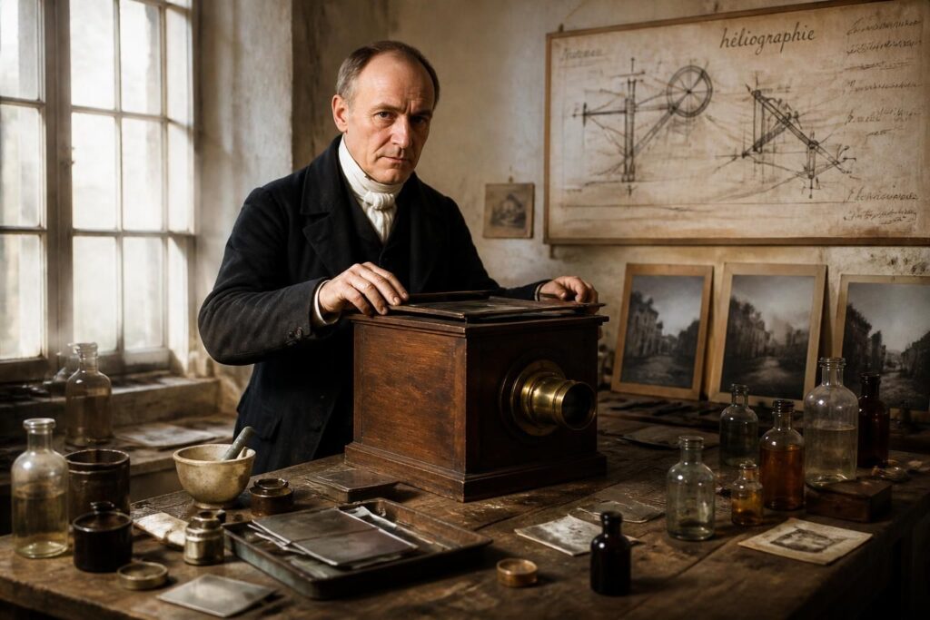 découvrez la passionnante histoire de nicéphore niépce, pionnier français de la photographie, qui a capturé la toute première image et révolutionné le monde de l'image.
