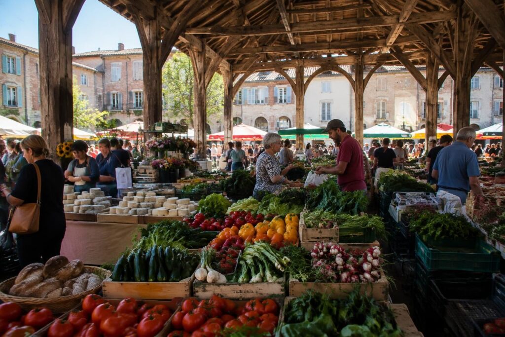 à caussade, découvrez les halles, lieu de vie et de rencontres où les saveurs, les savoir-faire et la convivialité font vibrer le tarn-et-garonne.